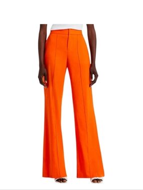 Alice and Olivia Dylan Linen High Waist Wide Leg Pants XS